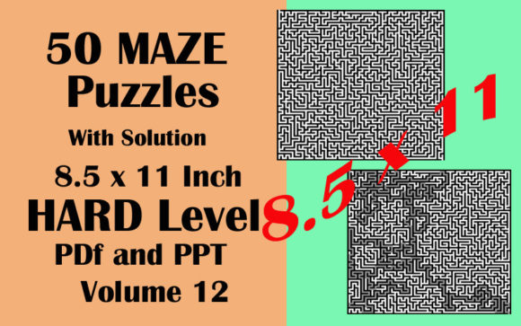 Download 50 Maze Puzzle HARD Level PDF PPTX Vol12 - Ppt Collection