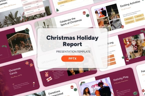 Download Christmas Holiday Report - PPT Templates - Premium Resources